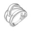 Серебряное кольцо из плетеных полос с211072